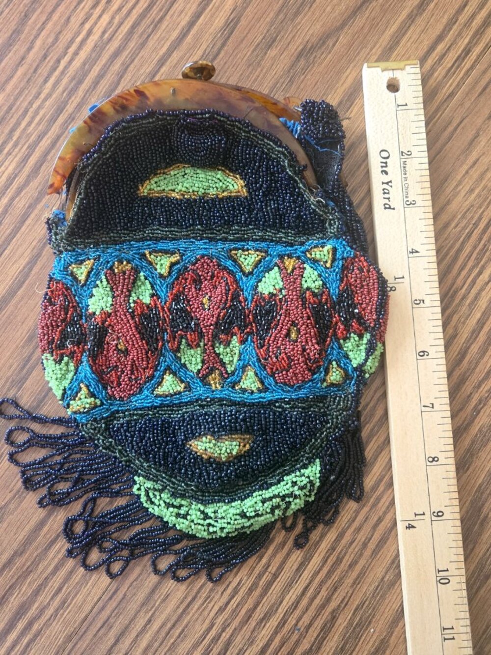 Vintage Beaded Ornate Purse - Needs Repair - Sold As-Is